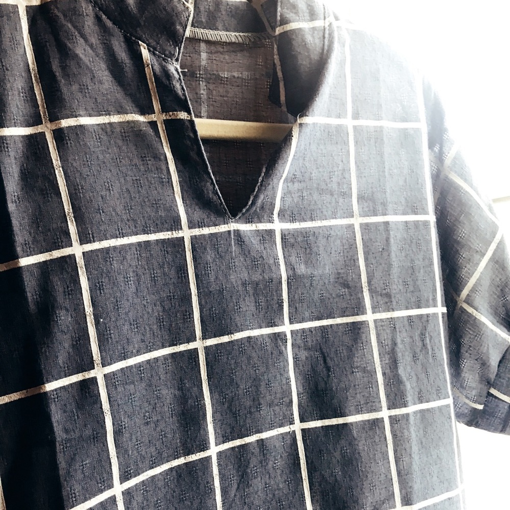 Loose V-Neck Blouse from London